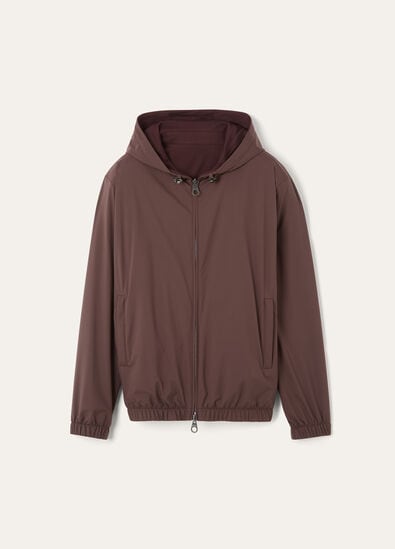 LORO PIANA HOODED BOMBER WINDMATE STRETCH STORM