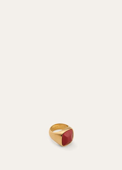 BONBON ROUND RING ROUNDED LEATHER