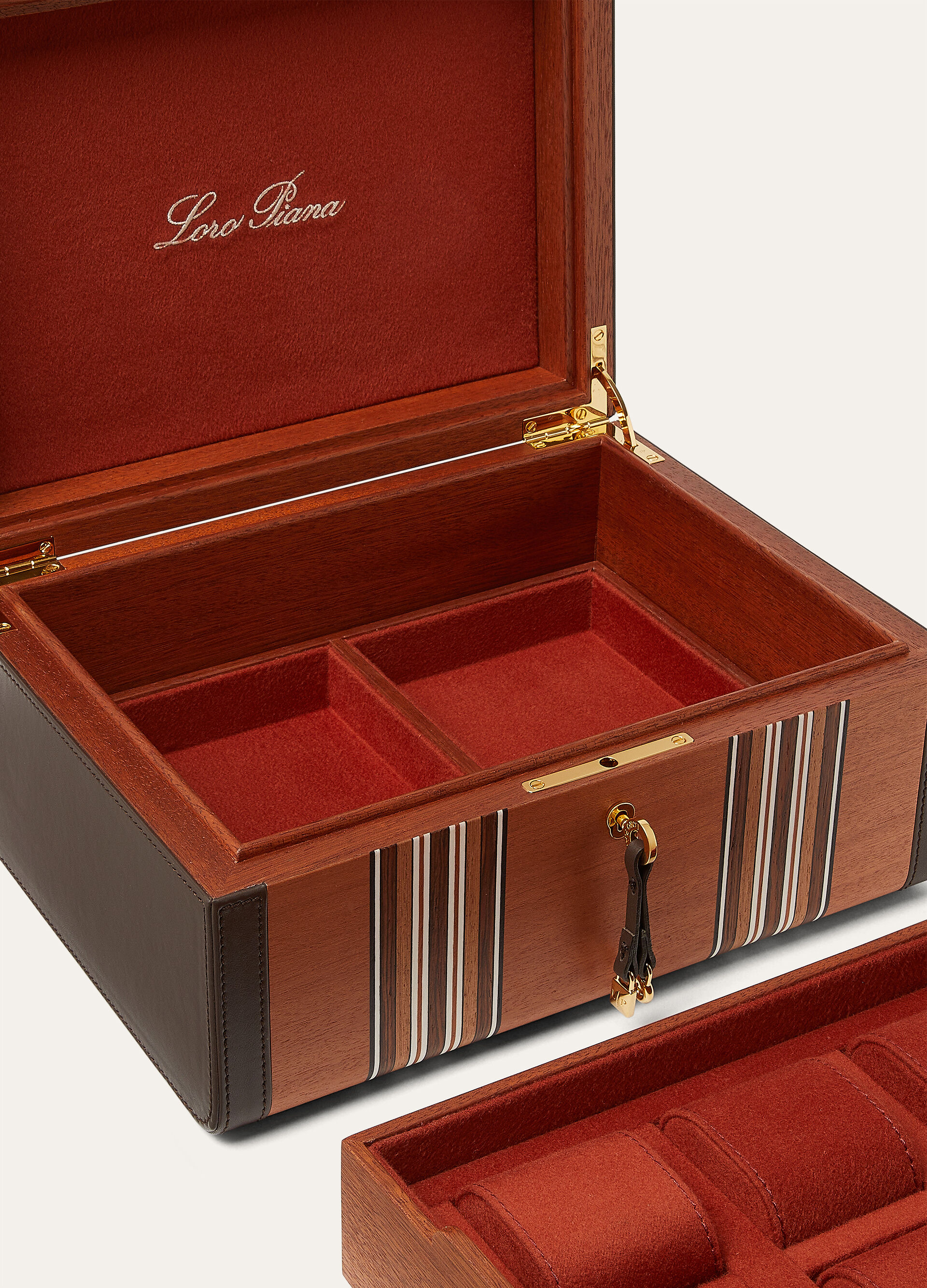 THE LORO PIANA INTARSIA WATCH  BOX L
