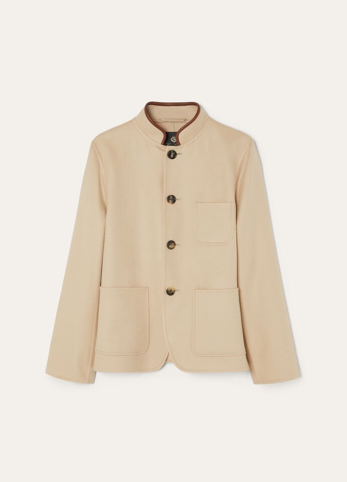 Mini Spagna Jacket Cashmere Natural Light Camel | Loro Piana US