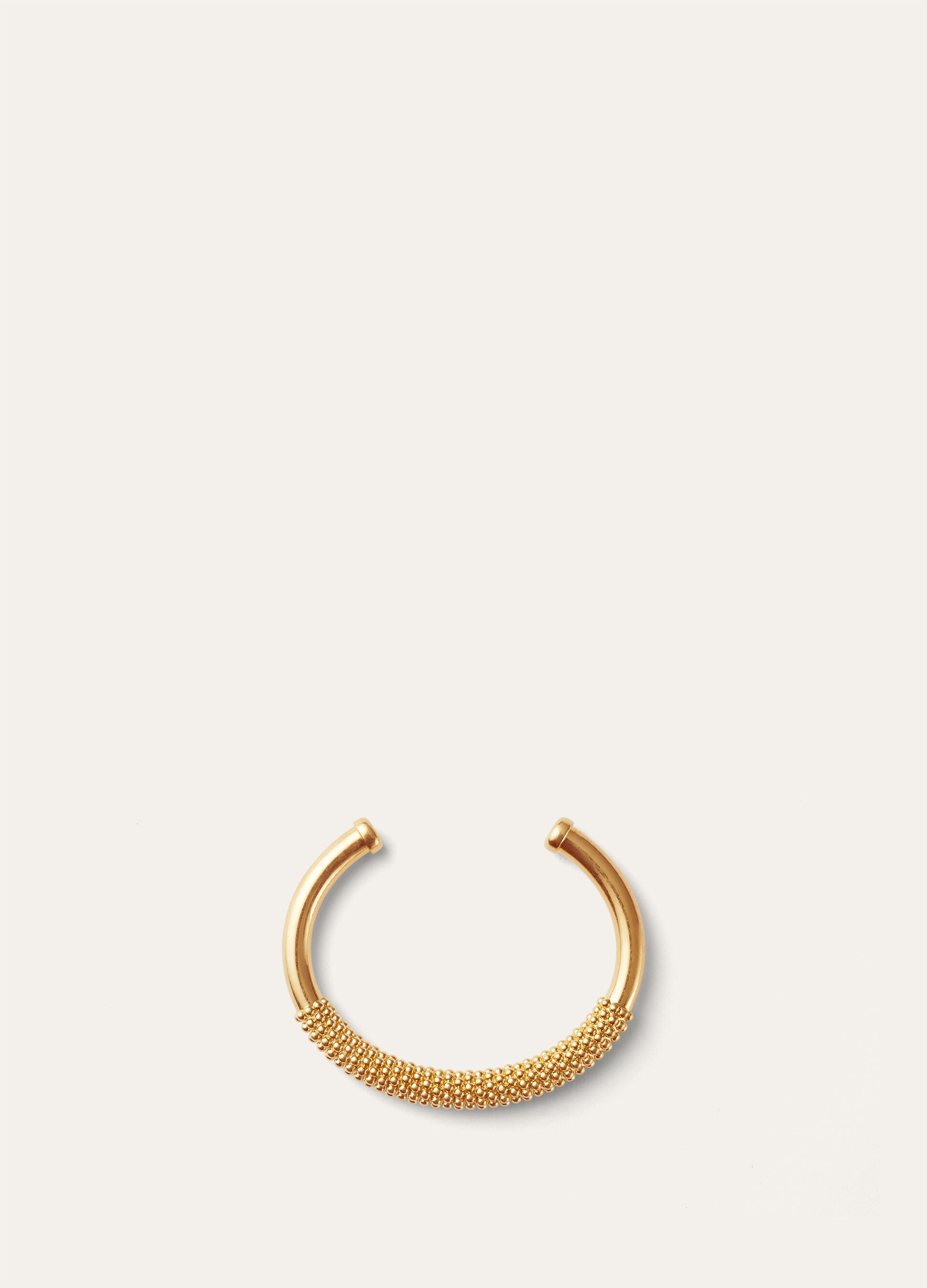 BUBBLE OPEN CUFF BRACELET BRASS