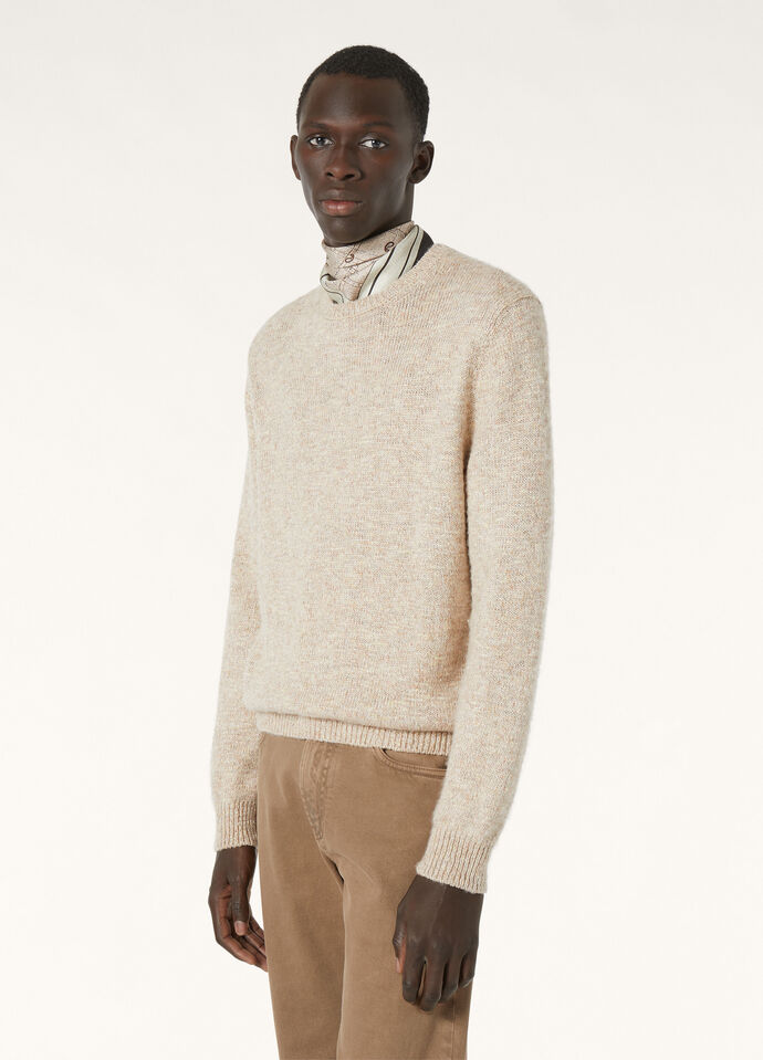 VERBANIA CREWNECK SWEATER SILK CASH LINEN GG 5_FAO9807_J1TQ_3