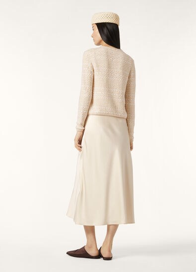 CURLY SILK CARDIGAN SWEATER SILK GG 5