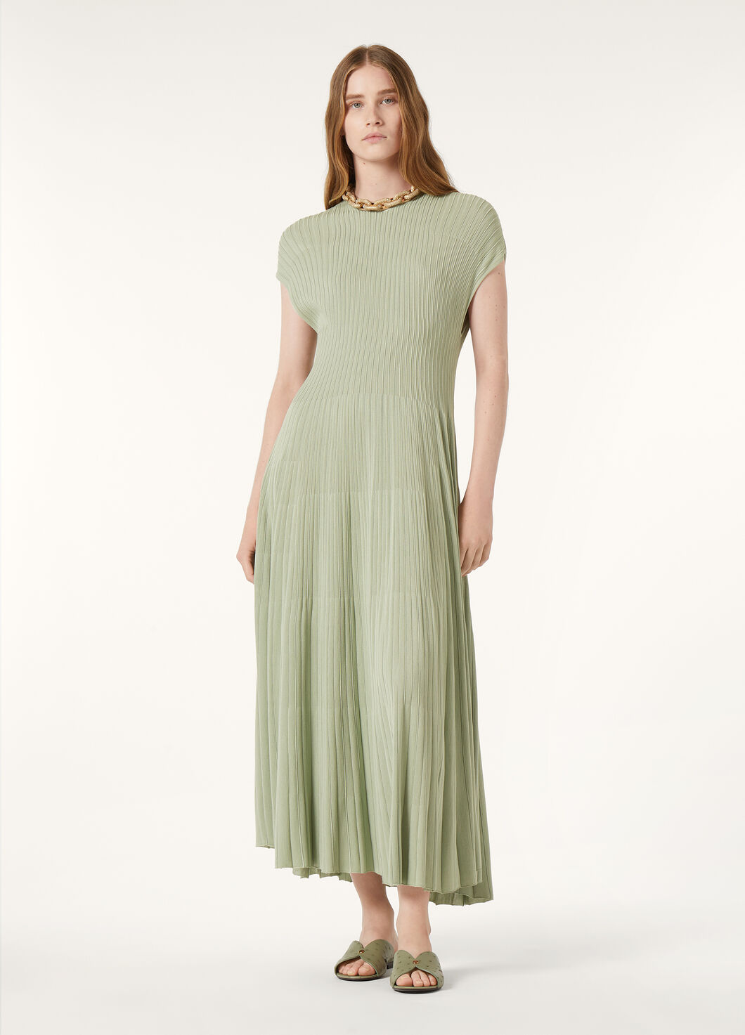 PLEATED SILK DRESS SS SILK GG 18_FAO9837_517A_1