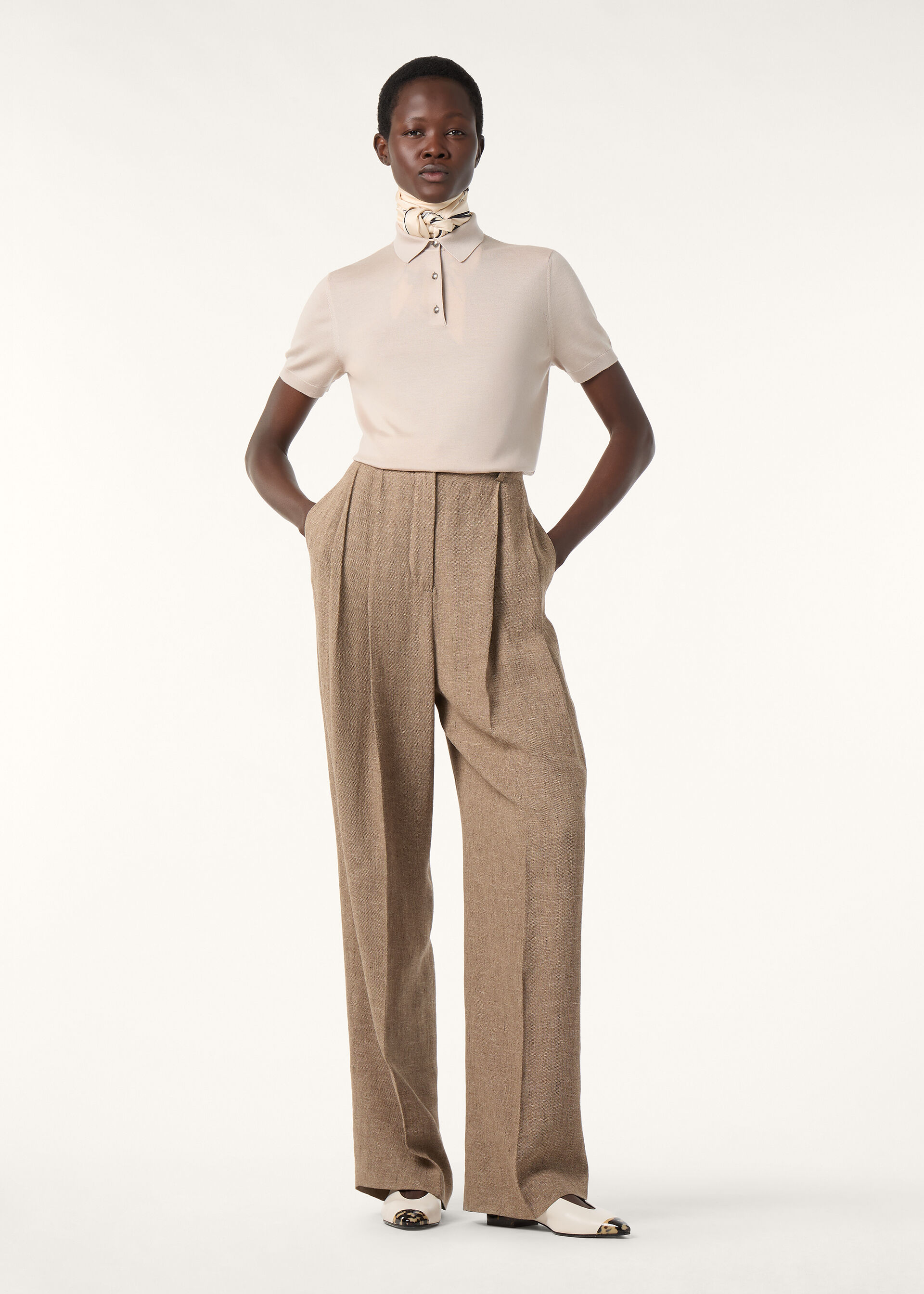 SOTTILE SS POLO WOOL CASH SILK GG 18