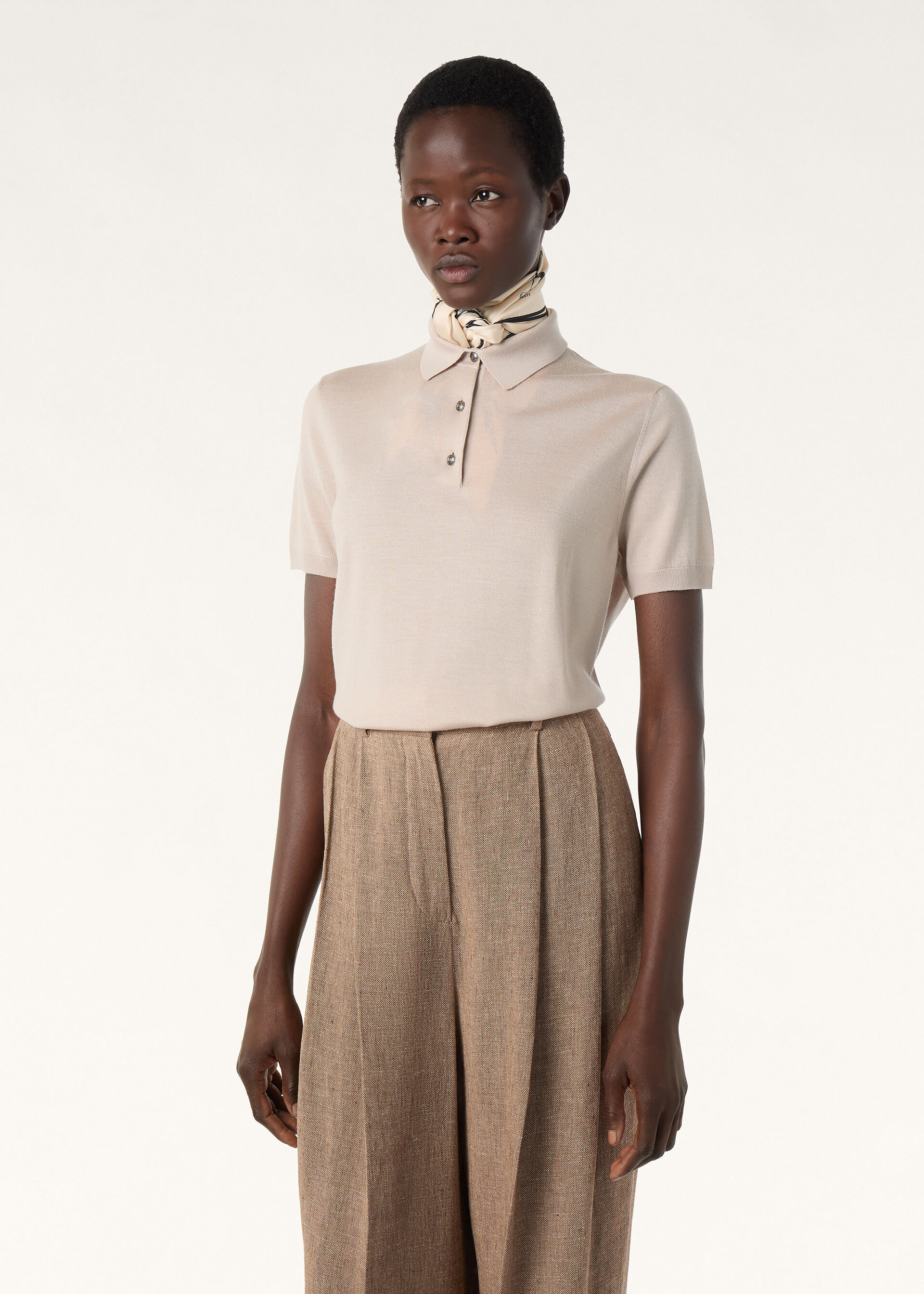 SOTTILE SS POLO WOOL CASH SILK GG 18