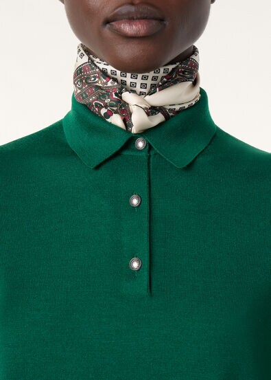 SOTTILE SS POLO WOOL CASH SILK GG 18