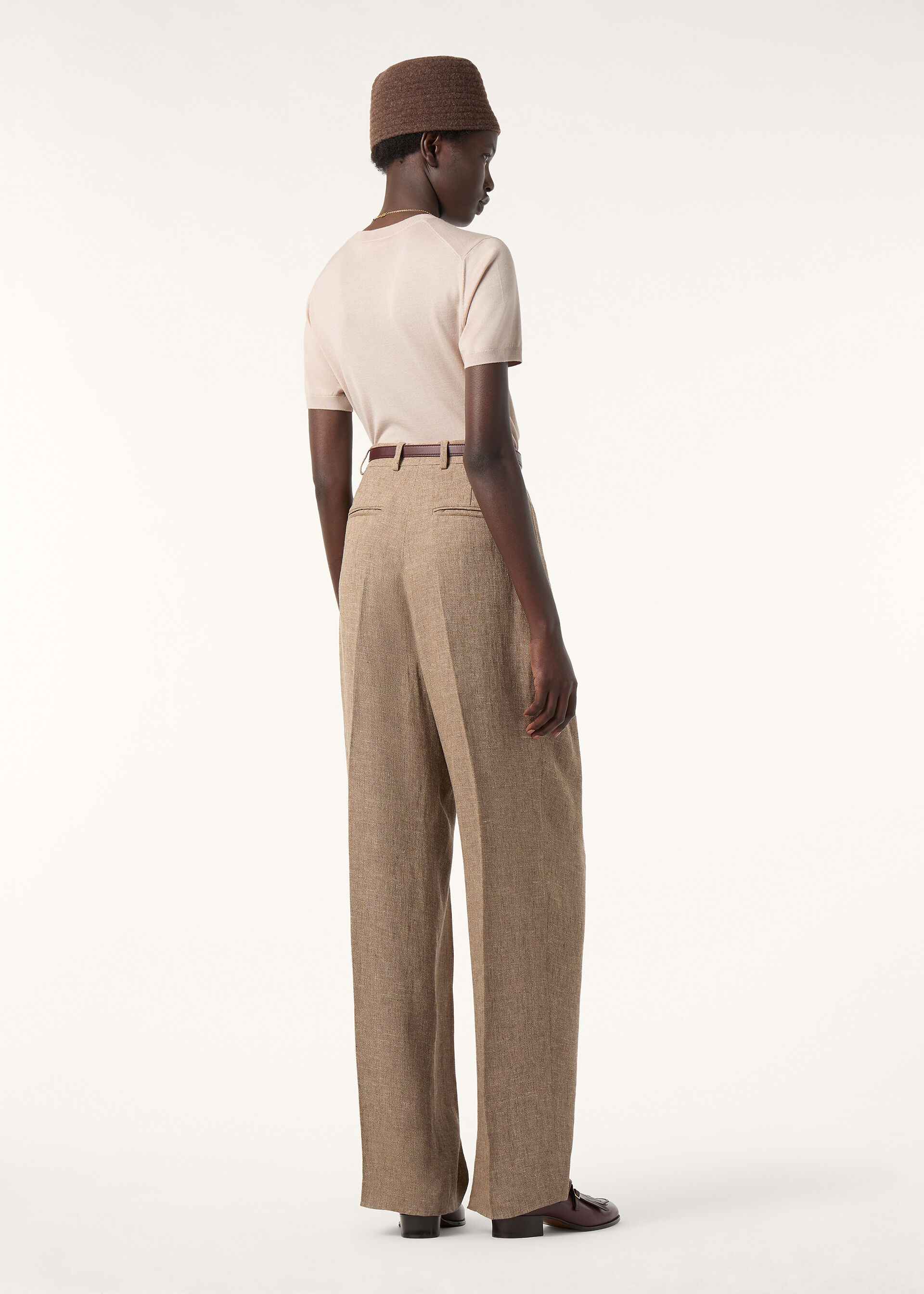 SOTTILE SS CREWNECK SWEATER WOOL CASH SILK GG 18