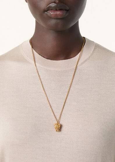 SOTTILE SS CREWNECK SWEATER WOOL CASH SILK GG 18