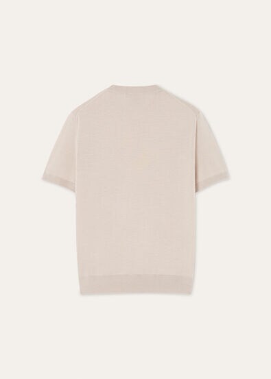 SOTTILE SS CREWNECK SWEATER WOOL CASH SILK GG 18