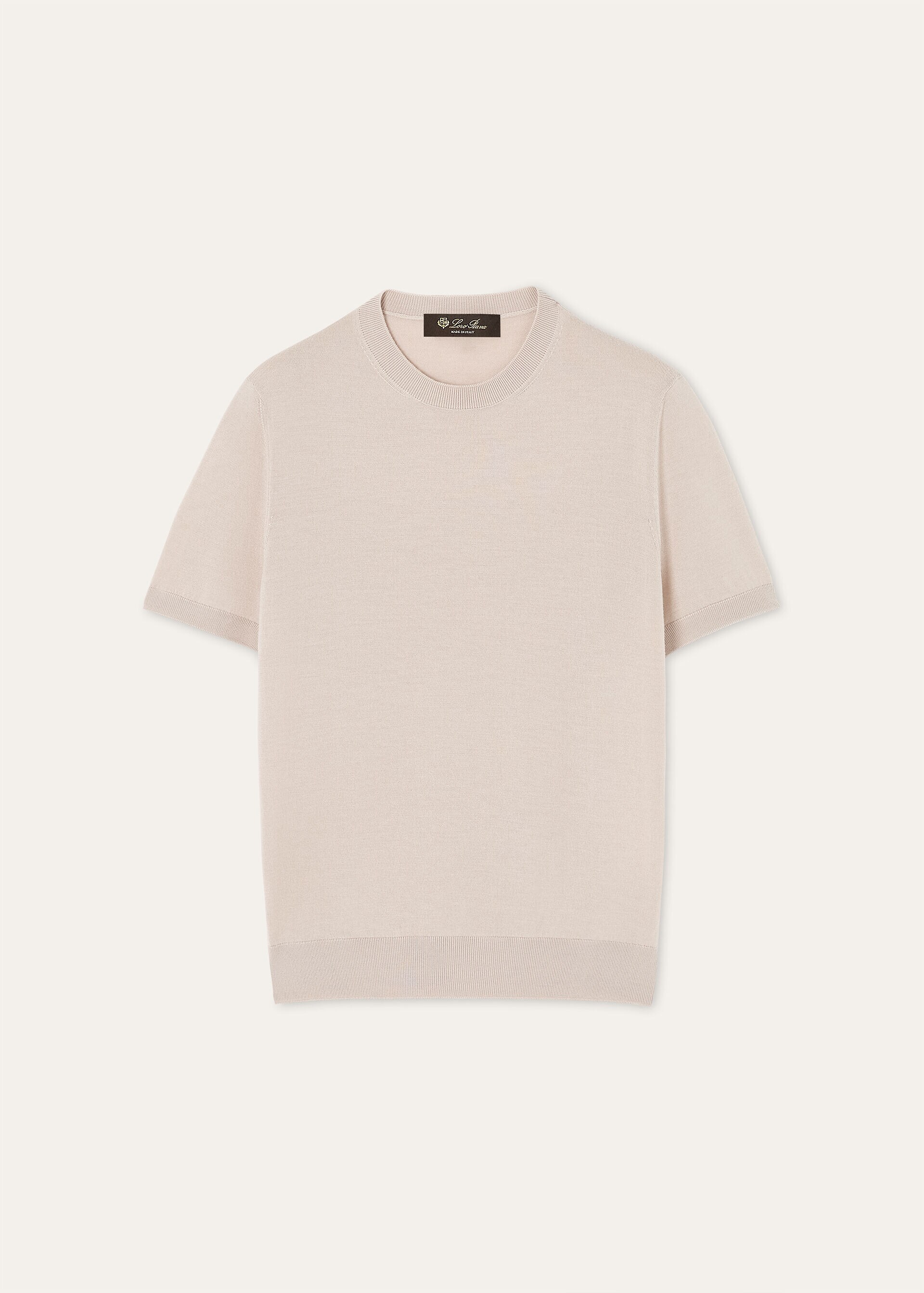 SOTTILE SS CREWNECK SWEATER WOOL CASH SILK GG 18