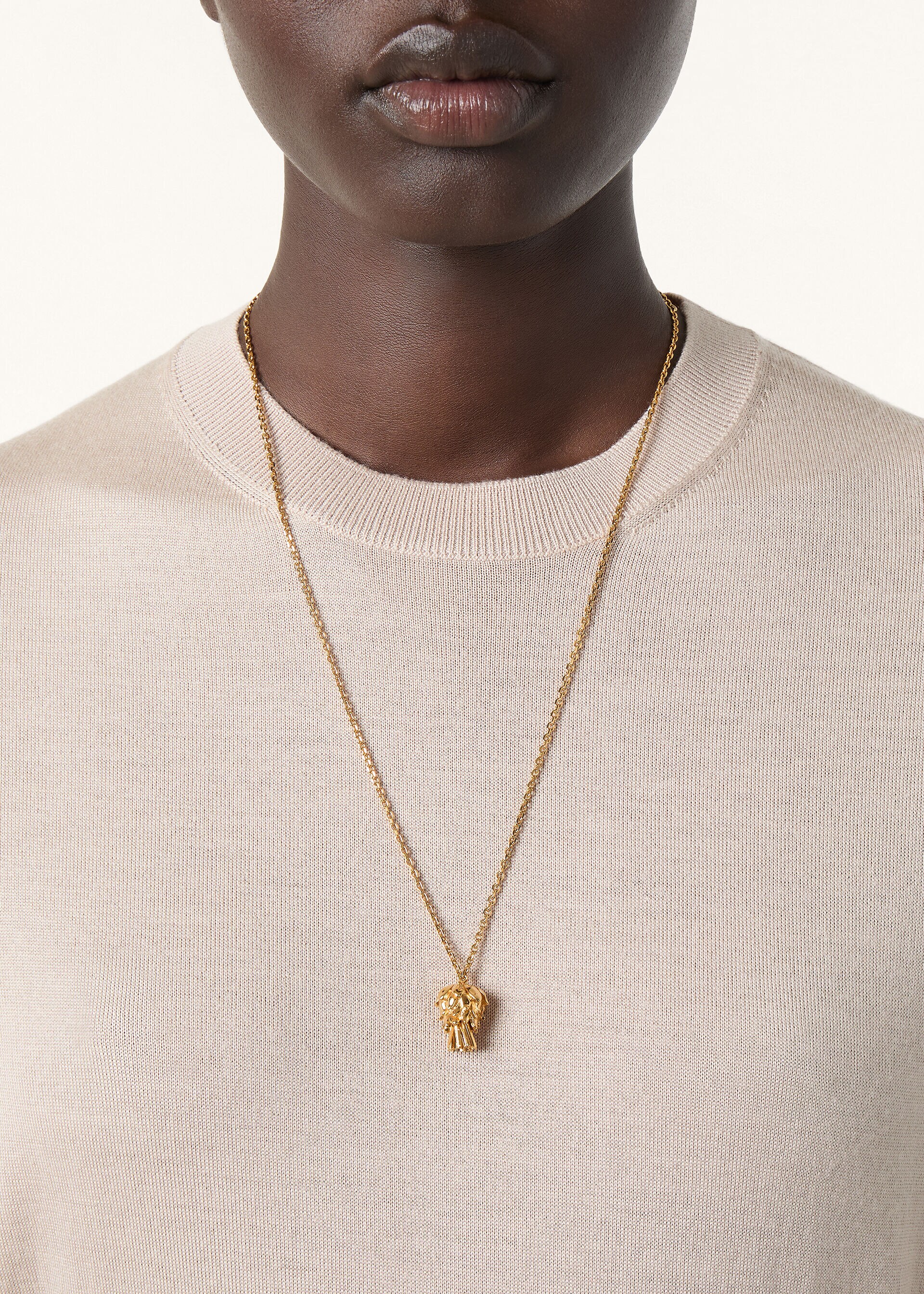 SOTTILE SS CREWNECK SWEATER WOOL CASH SILK GG 18