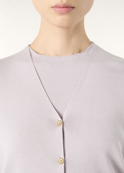 SIENA CARDIGAN SWEATER SILK COTTON GG 18