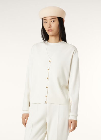 SIENA CARDIGAN SWEATER SILK COTTON GG 18