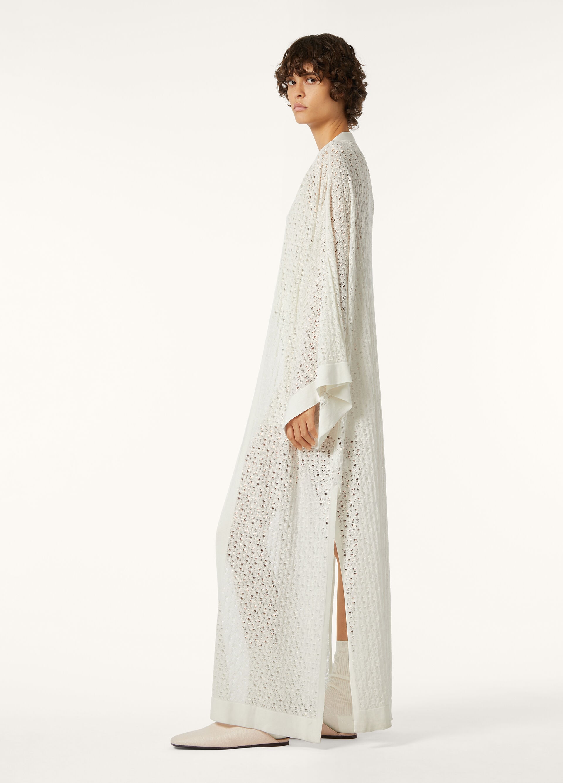 FRESH LINEN SILK CARDIGAN SWEATER GG 18