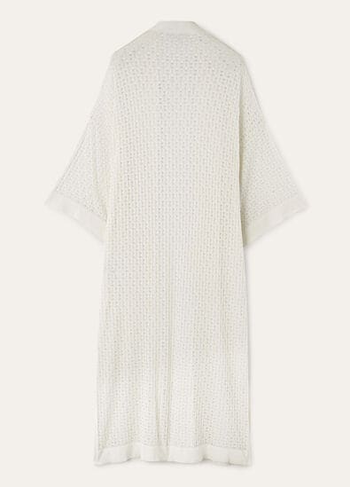 FRESH LINEN SILK CARDIGAN SWEATER GG 18