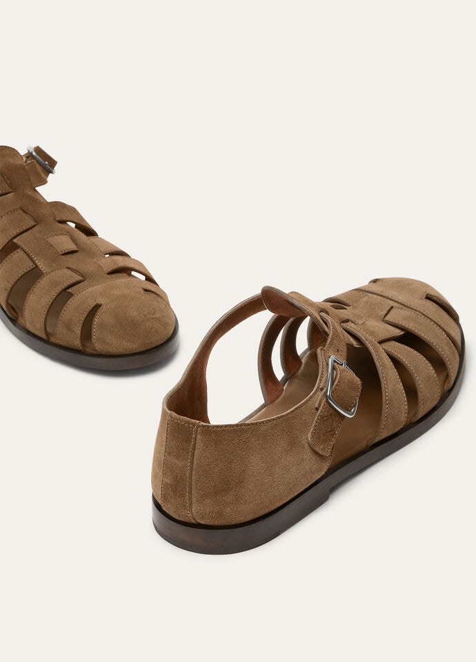 Maxime Walk Sandal Ox Leather Dusk | Loro Piana