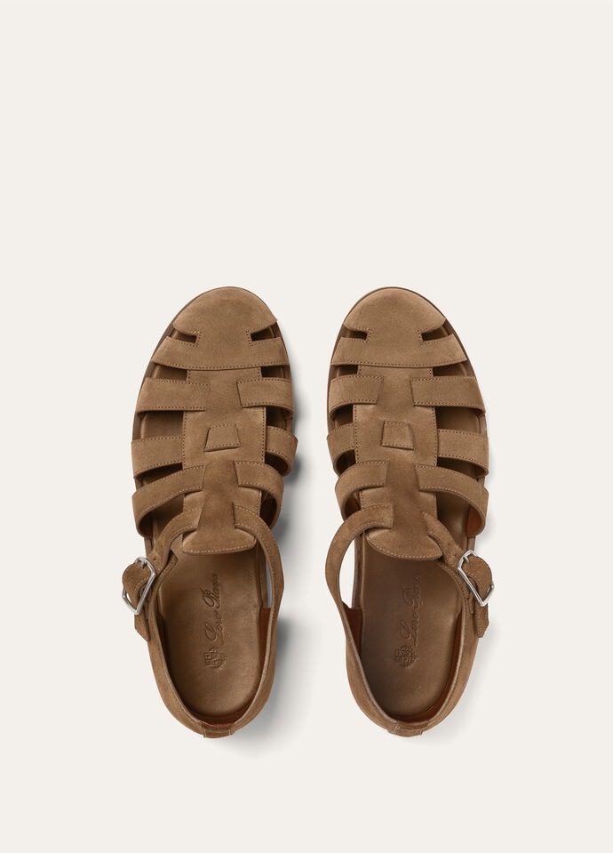 【Loro Piana】マキシムウォークサンダル Maxime Walk Sandal Ox Leather Dusk | Loro Piana
