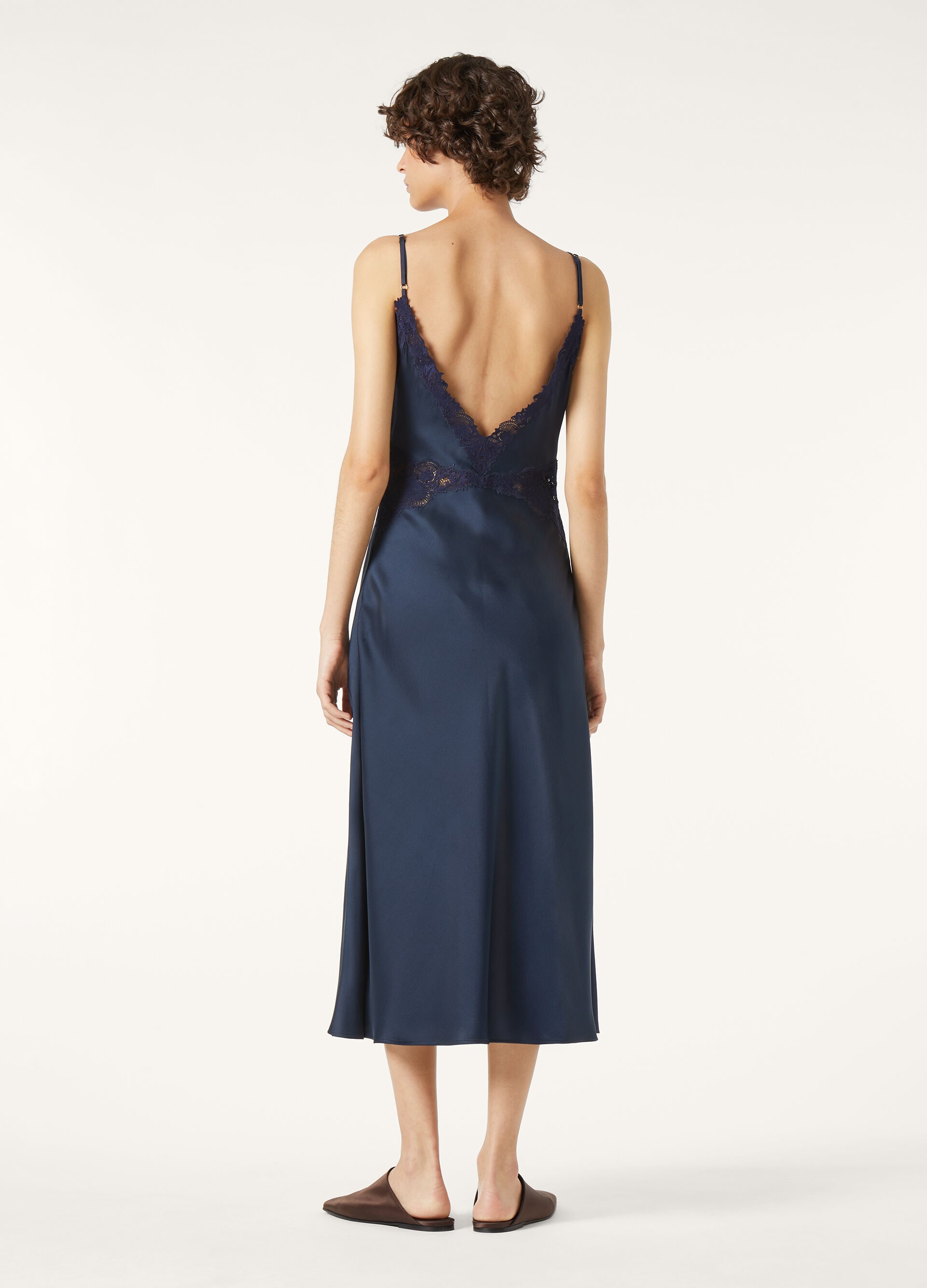 PAIGE EMBROIDERED DRESS DRESSY SATIN