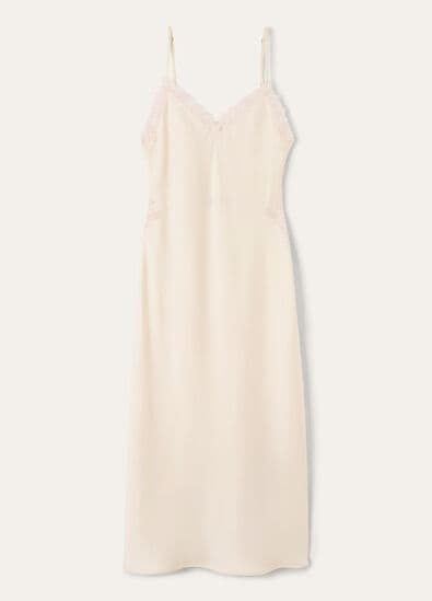 PAIGE EMBROIDERED DRESS DRESSY SATIN