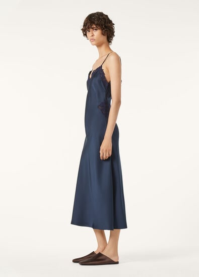 PAIGE EMBROIDERED DRESS DRESSY SATIN