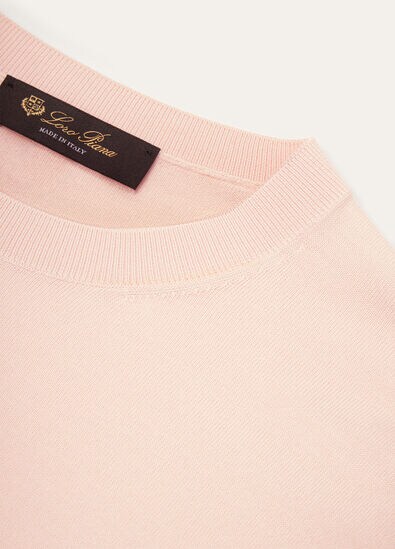 ROYAL LIGHTNESS CREWNECK SWEATER WOOL SILK GG 18