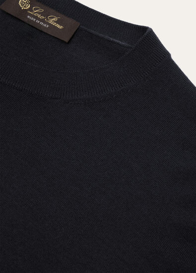 ROYAL LIGHTNESS CREWNECK SWEATER WOOL SILK GG 18