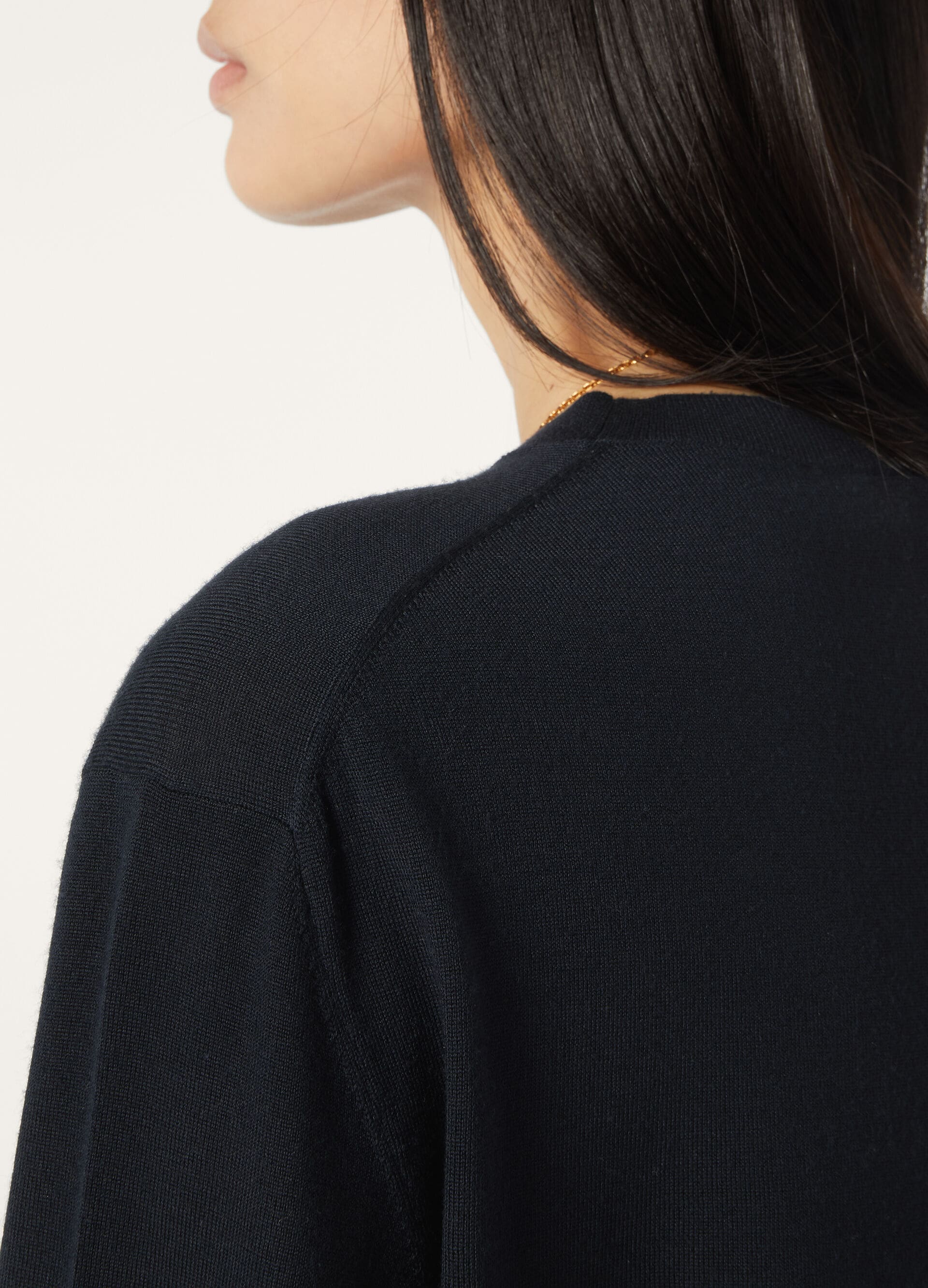 ROYAL LIGHTNESS CREWNECK SWEATER WOOL SILK GG 18