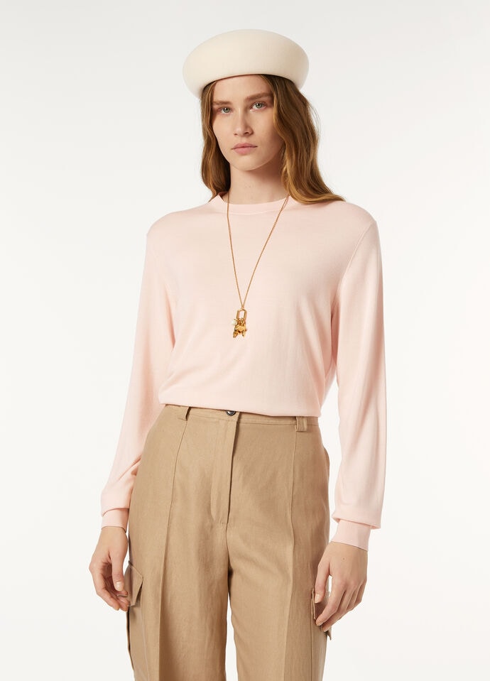 ROYAL LIGHTNESS CREWNECK SWEATER WOOL SILK GG 18_FAP0146_30I3_3