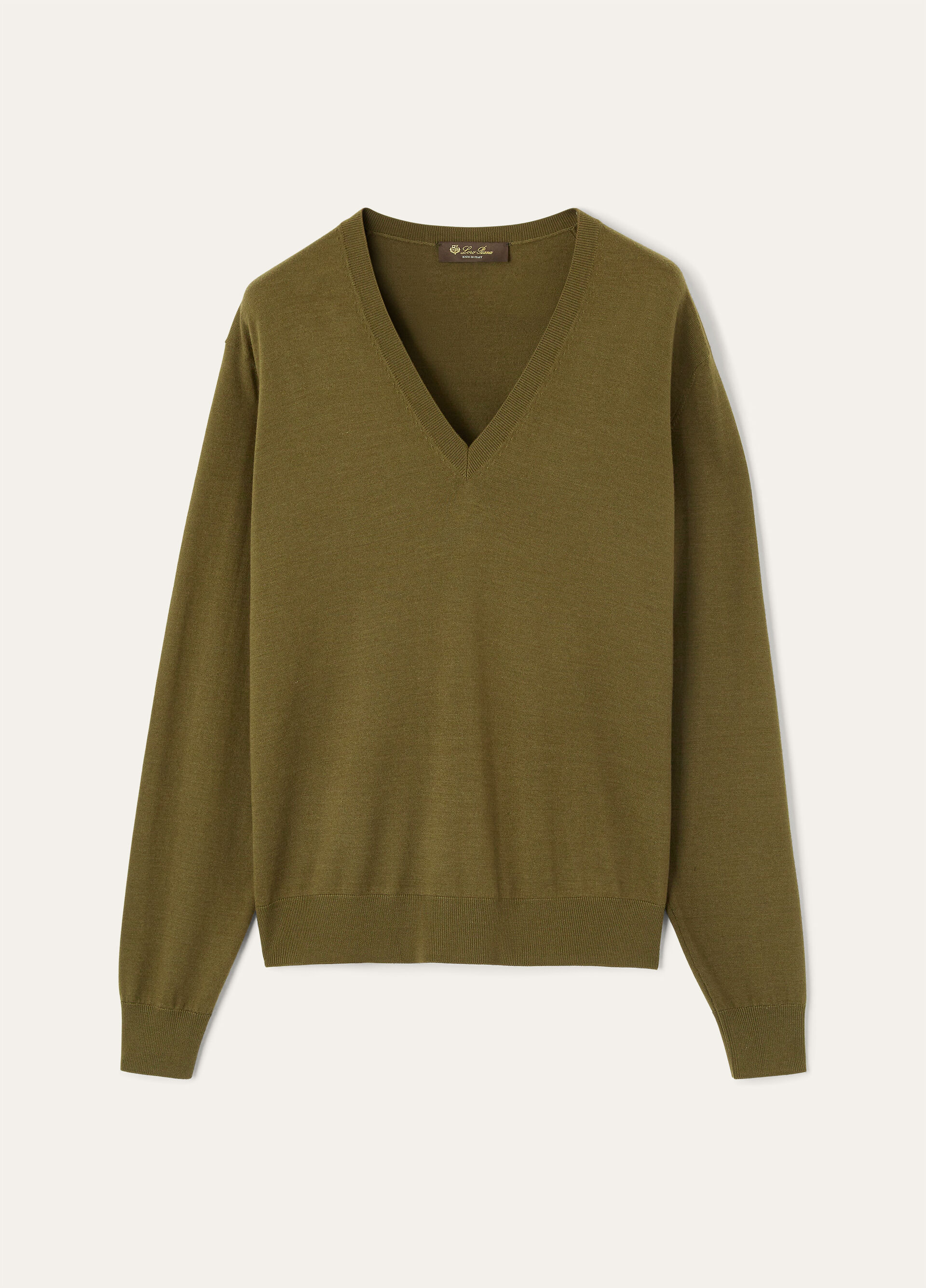 ICONIC ROYAL LIGHTNESS V NECK SWEATER WOOL SILK GG 18