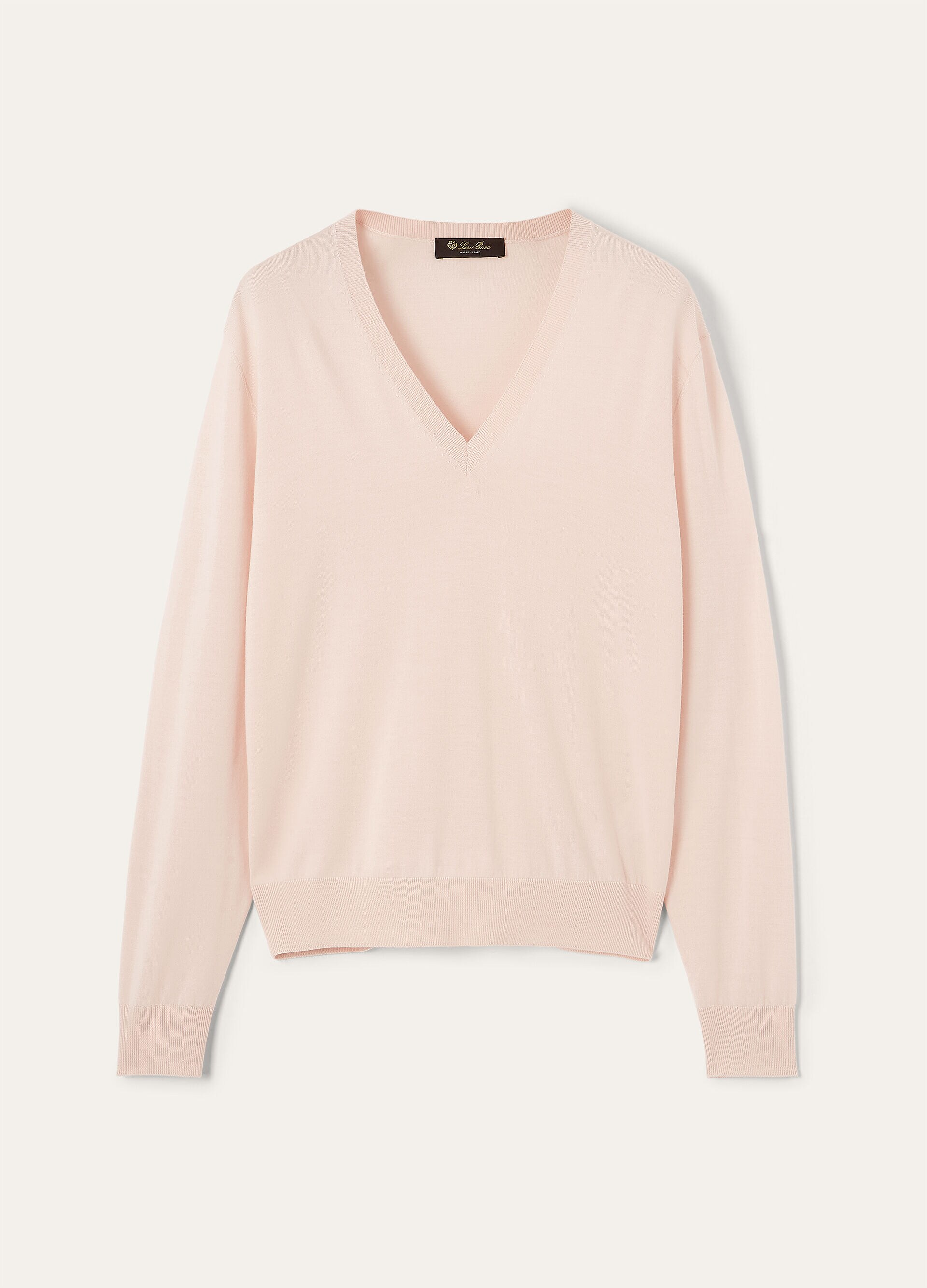 ICONIC ROYAL LIGHTNESS V NECK SWEATER WOOL SILK GG 18
