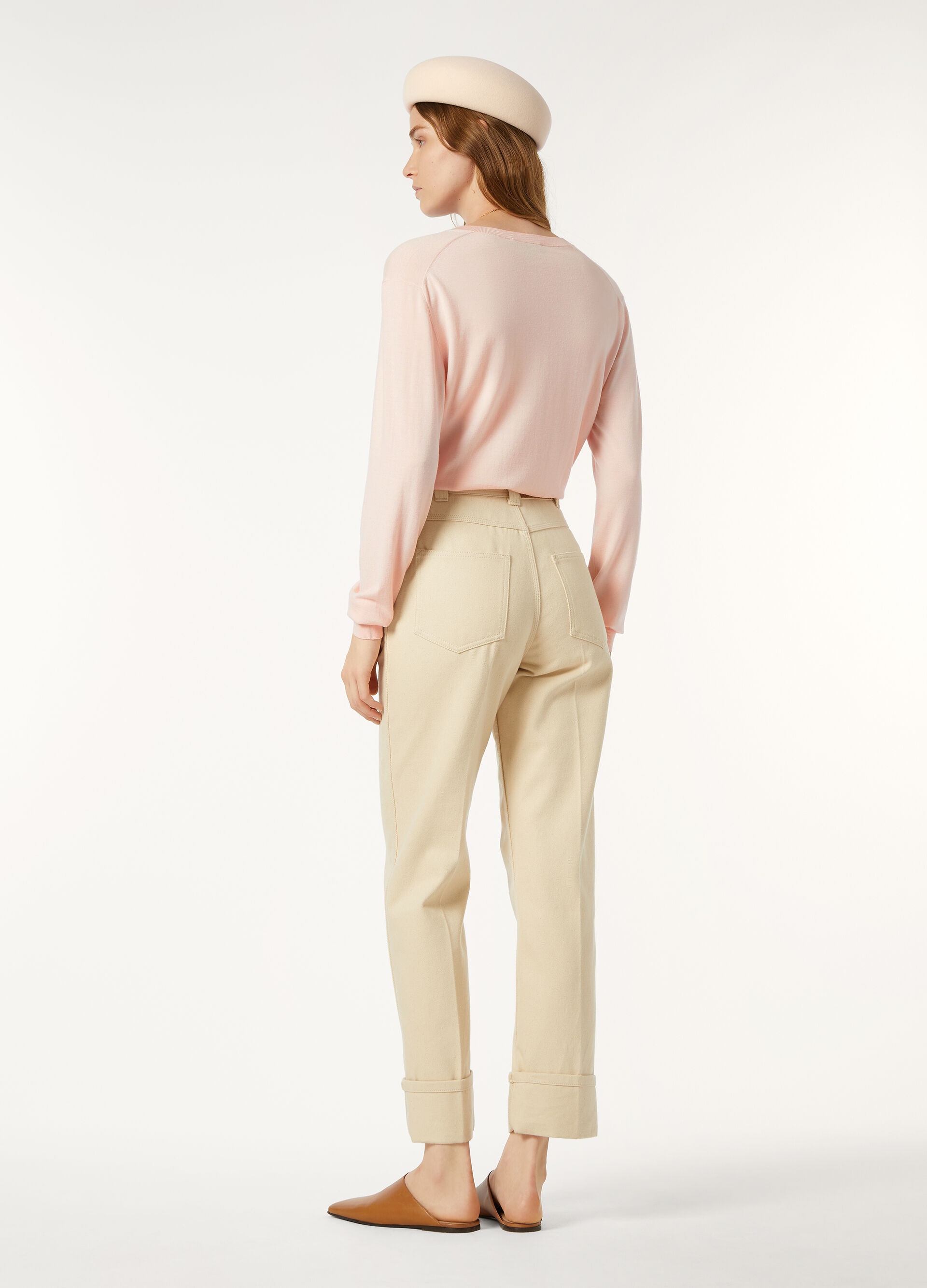 ICONIC ROYAL LIGHTNESS V NECK SWEATER WOOL SILK GG 18