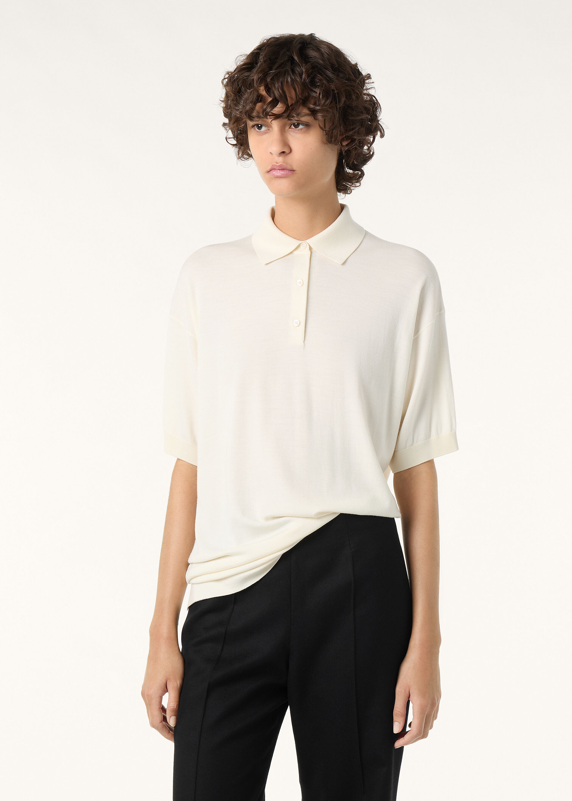 ICONIC ROYAL LIGHTNESS SS POLO WOOL SILK GG 18