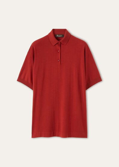 ICONIC ROYAL LIGHTNESS SS POLO WOOL SILK GG 18