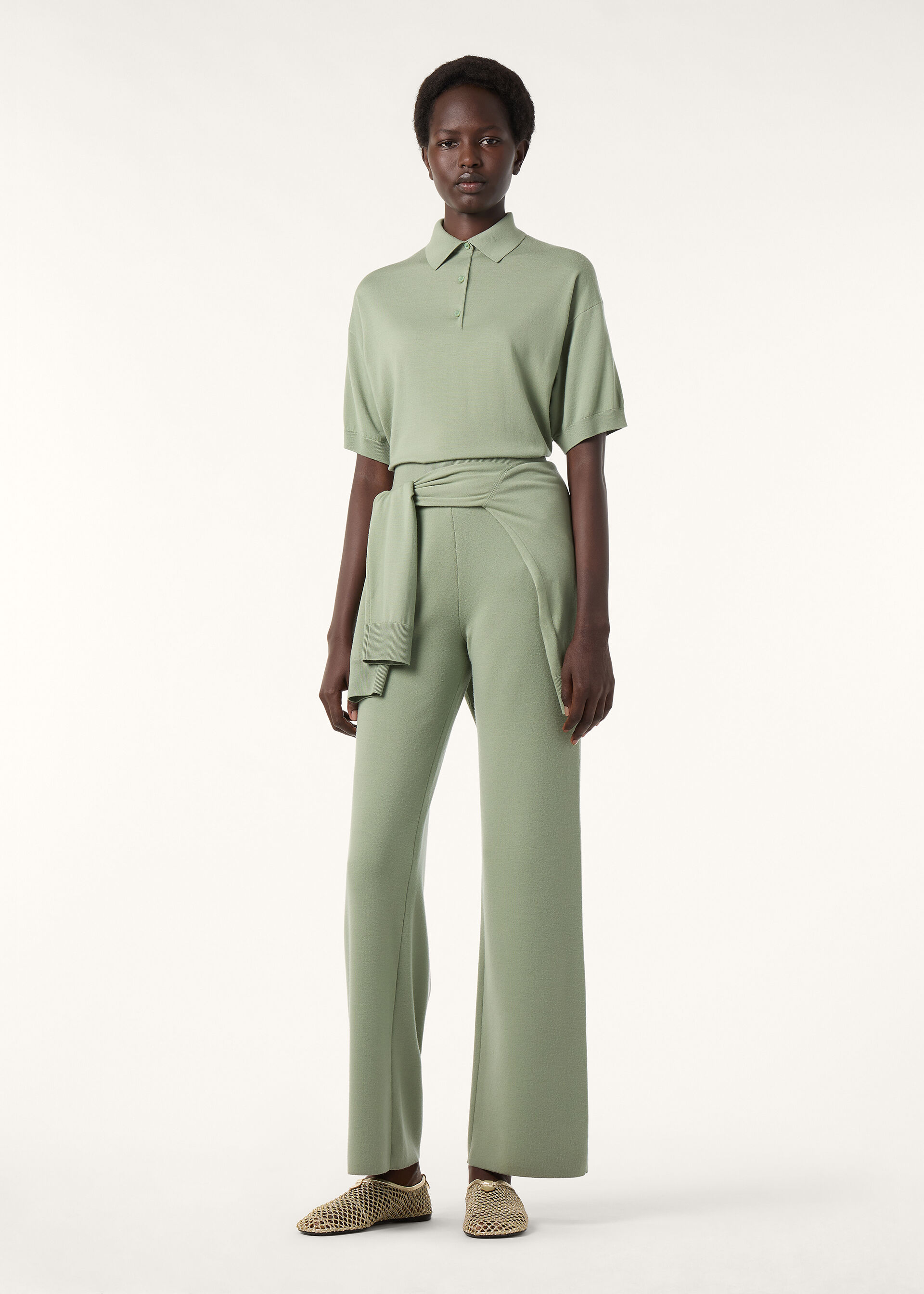 ICONIC ROYAL LIGHTNESS SS POLO WOOL SILK GG 18