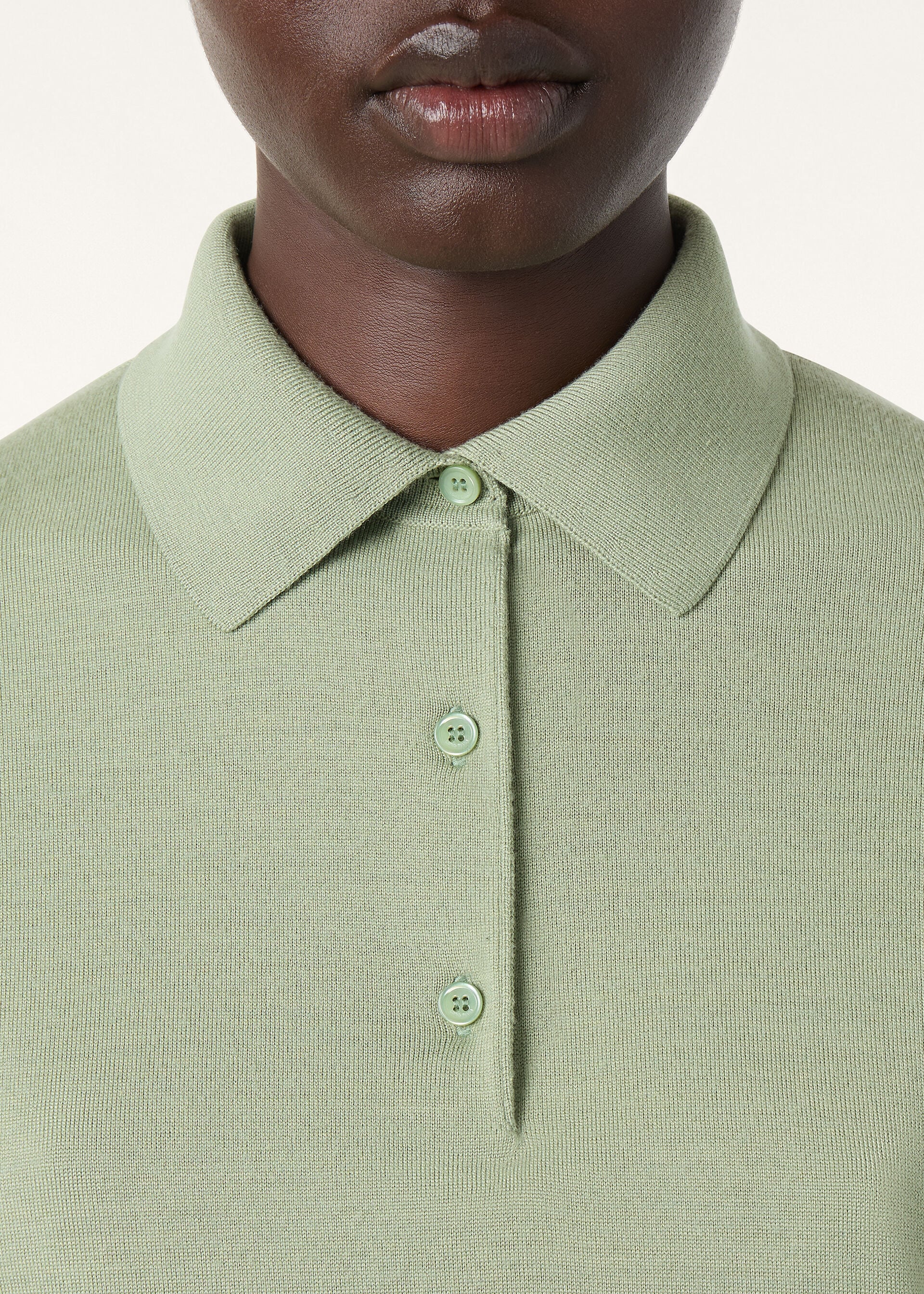 ICONIC ROYAL LIGHTNESS SS POLO WOOL SILK GG 18