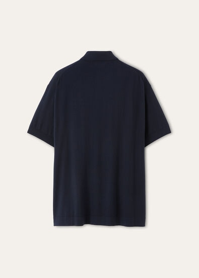 ICONIC ROYAL LIGHTNESS SS POLO WOOL SILK GG 18
