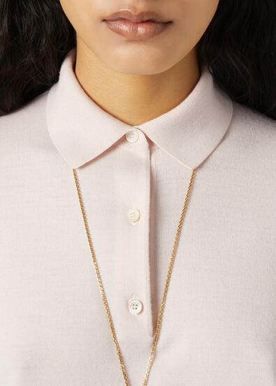 ICONIC ROYAL LIGHTNESS SS POLO WOOL SILK GG 18