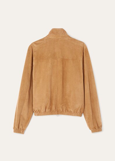 LORO PIANA BOMBER LOWERED SUEDE