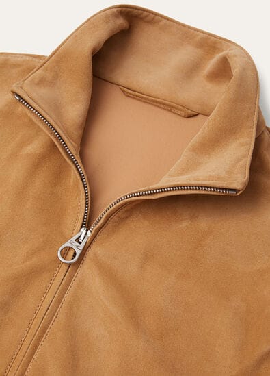LORO PIANA BOMBER LOWERED SUEDE