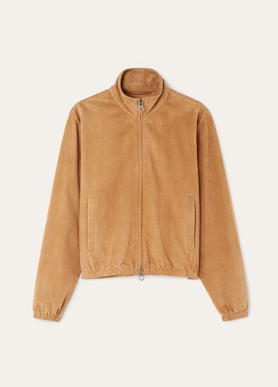 LORO PIANA BOMBER LOWERED SUEDE