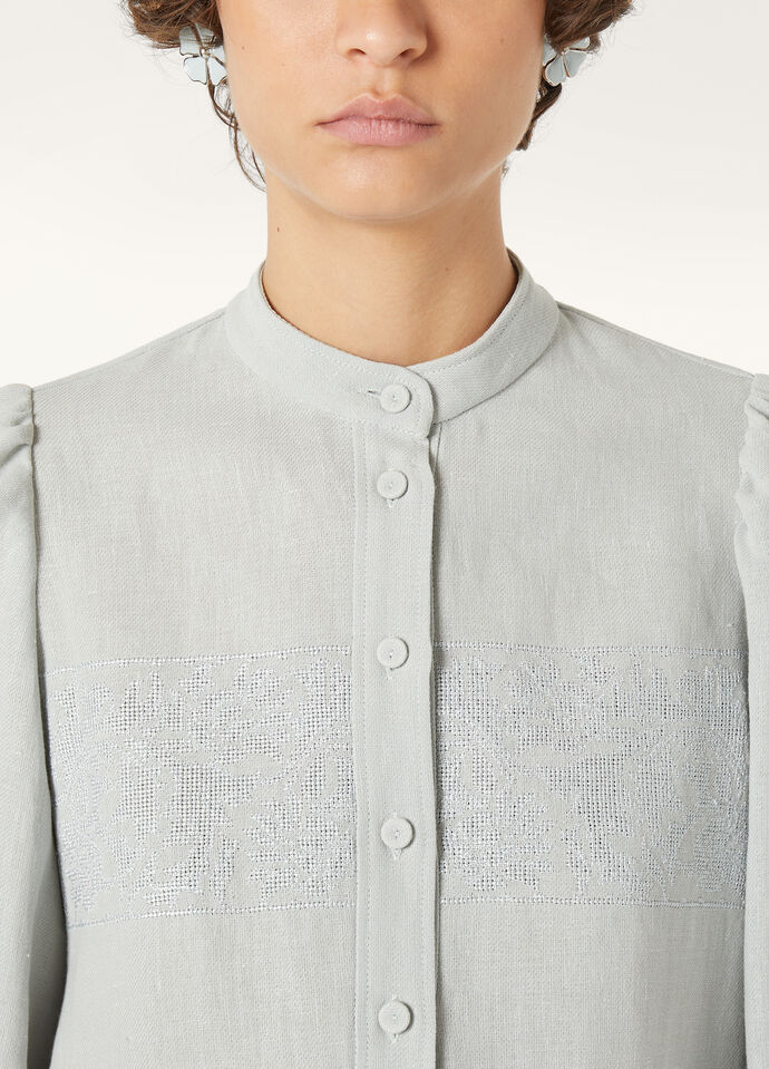 MARTINA EMBROIDERED SHIRT CARDO PUNTO CROCE_FAP0247_60KS_2