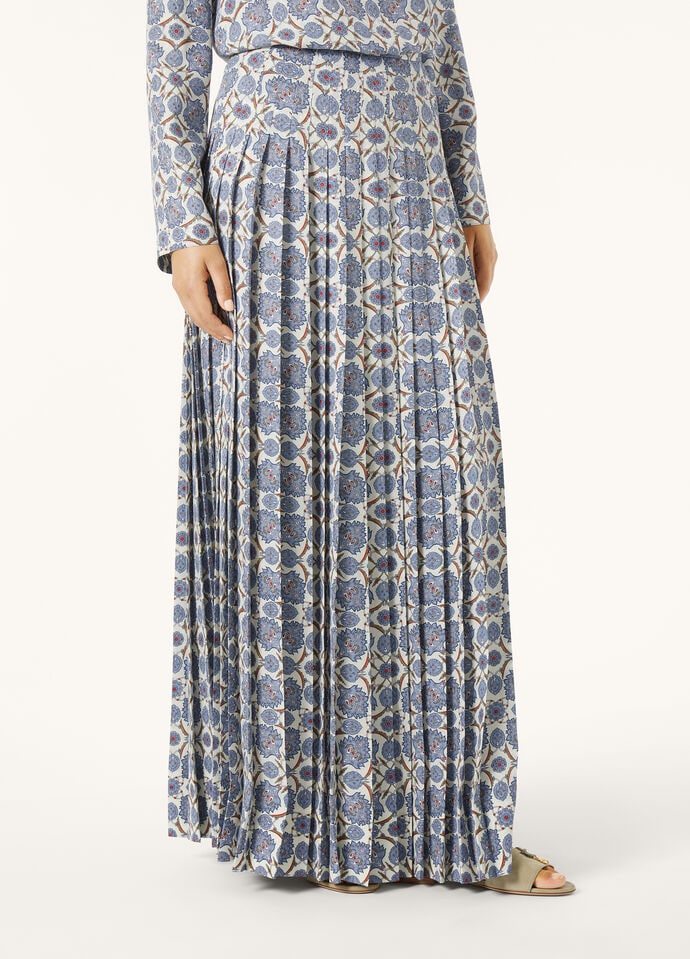 CLEA SKIRT FLOWER ECHOES SILK_FAP0254_T1N6_3