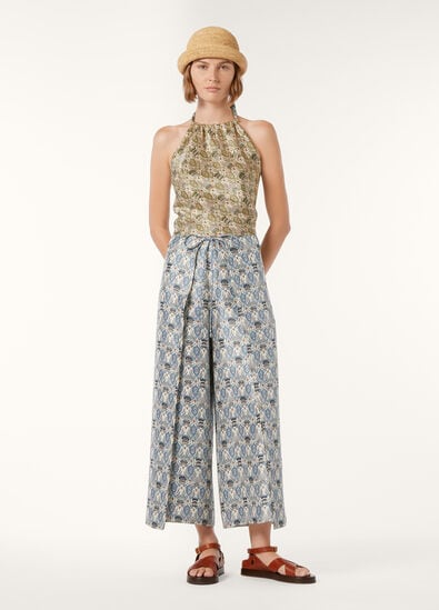MAYNARD TROUSERS CARDO VENEZIANO SILK