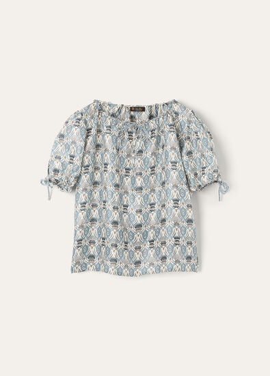 ROSE SS SHIRT CARDO VENEZIANO SILK