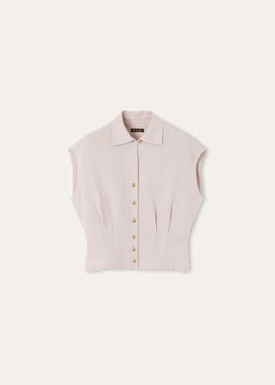 EVANGELINE SS SHIRT SUMMER LINEN CREPE