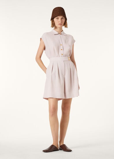 EVANGELINE SS SHIRT SUMMER LINEN CREPE