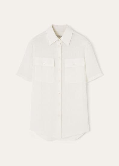SHIRLEY SS SHIRT LIGHT LINEN CREPE