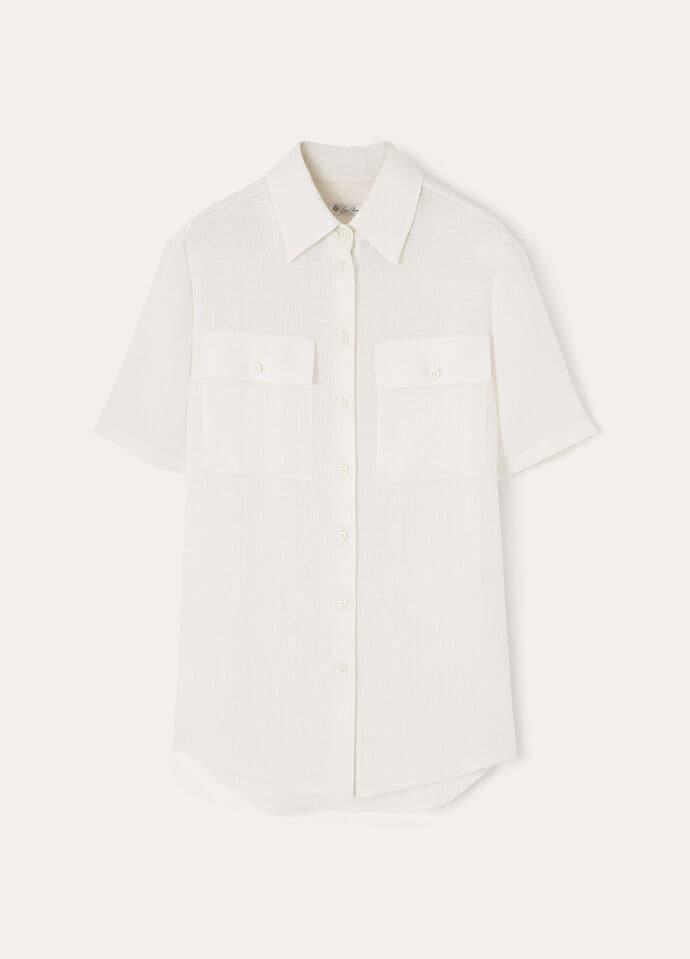 ロロピアーナ　シャツ　リネン　カッタウエイ　XS レディス シャツ＆トップス | Loro Piana
