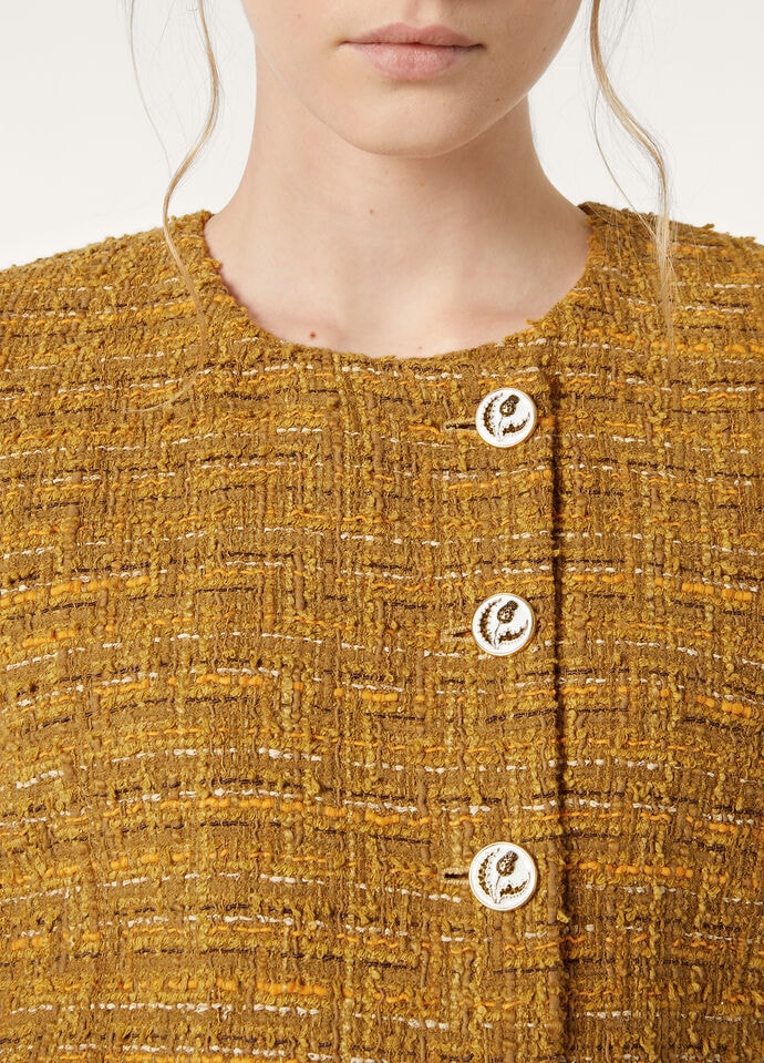 ADELE DB JACKET TWEED FIAMMATO_FAP0340_F6UQ_2